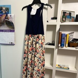 Pink blush Maternity maxi Floral